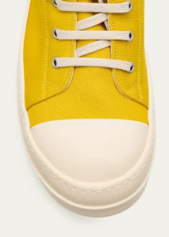 DRKSHDW RICK OWENSMen's Cargo Sneaks Denim High-Top Sneakers