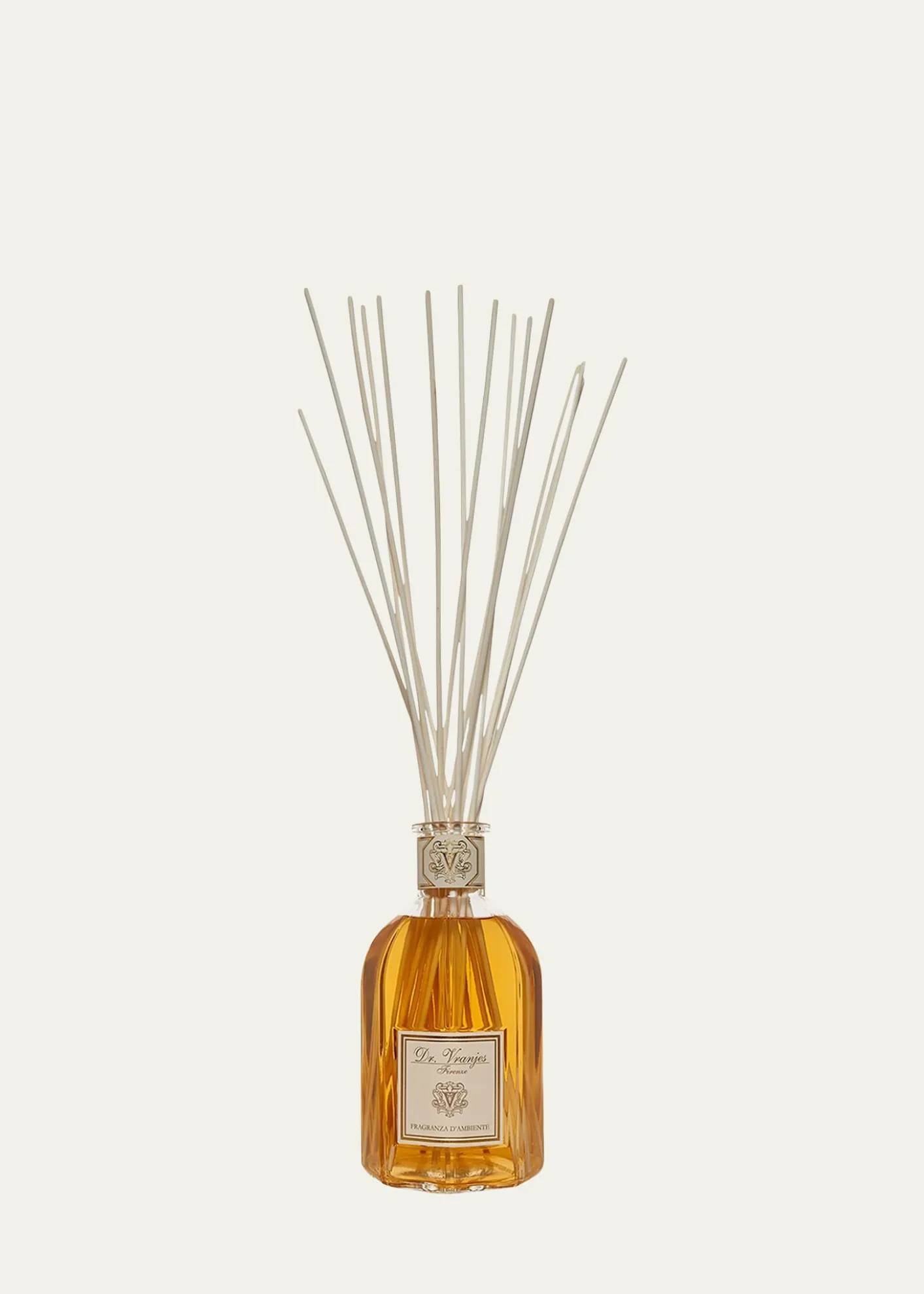 Dr. Vranjes FirenzeAmbra Vase Glass Bottle Home Fragrance, 169 oz./ 5000 mL