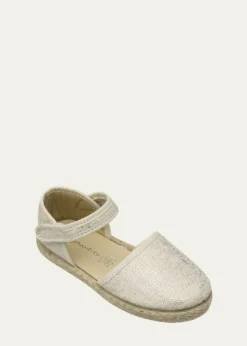 ElephantitoGirl's Linen Classic Espadrille Sandals, Baby/Toddler/Kid