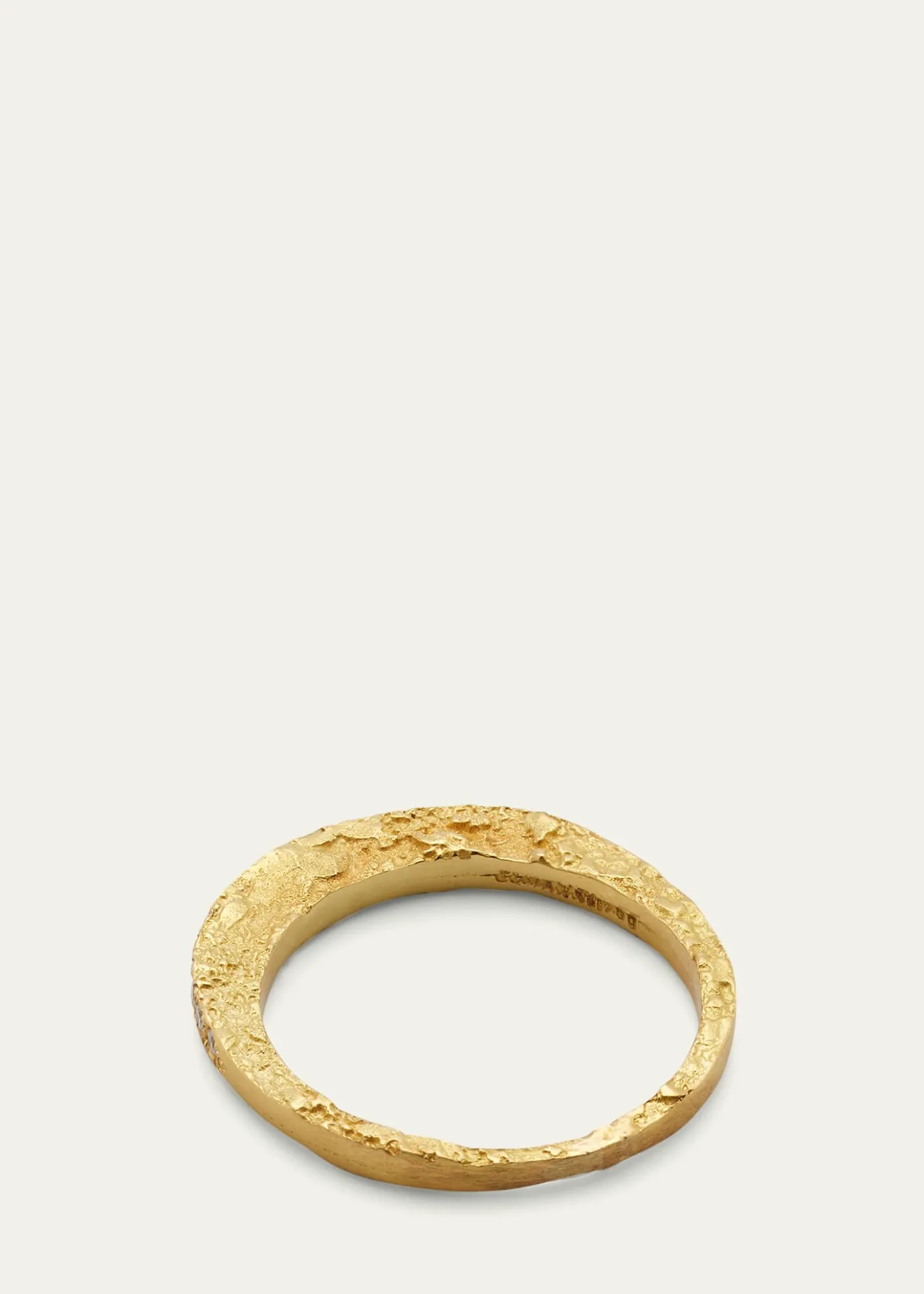 ElhanatiPaloma Moon Ring in 18K Solid Yellow Gold with Top Wesselton VVS Diamonds