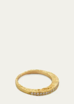 ElhanatiPaloma Moon Ring in 18K Solid Yellow Gold with Top Wesselton VVS Diamonds