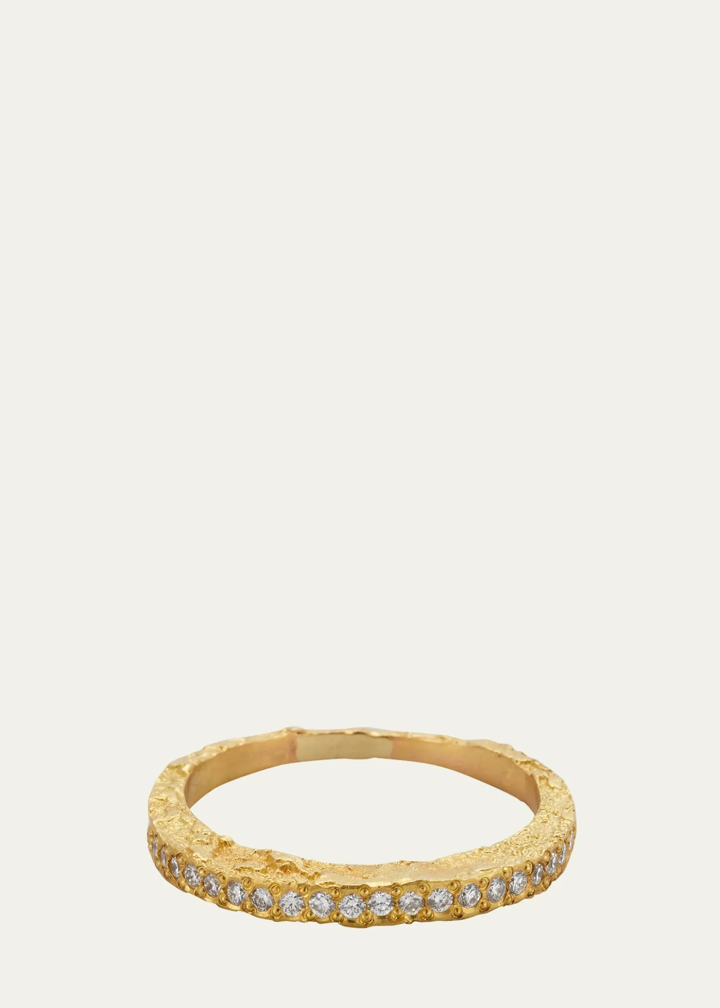 ElhanatiPaloma Moon Ring in 18K Solid Yellow Gold with Top Wesselton VVS Diamonds