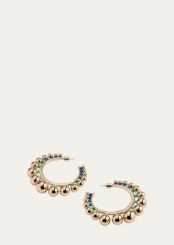 Elsie FriedaGraduated Ball Hoop Earrings