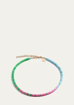 Elsie FriedaLouise Choker with 4mm Heishi Beads