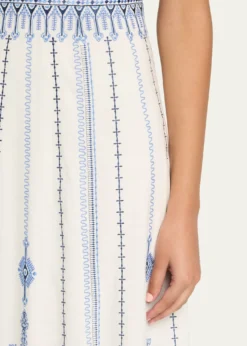 EMPORIO SIRENUSENellie Astragal Embroidered Sleeveless Maxi Dress