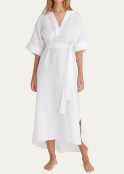 EresBibi Belted Kaftan Maxi Dress