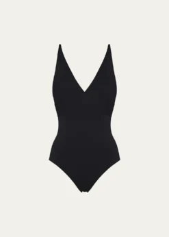 EresLarcin Deep V Triangle One-Piece Swimsuit