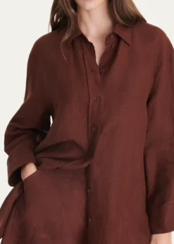 EresMignonette Linen Shirtdress