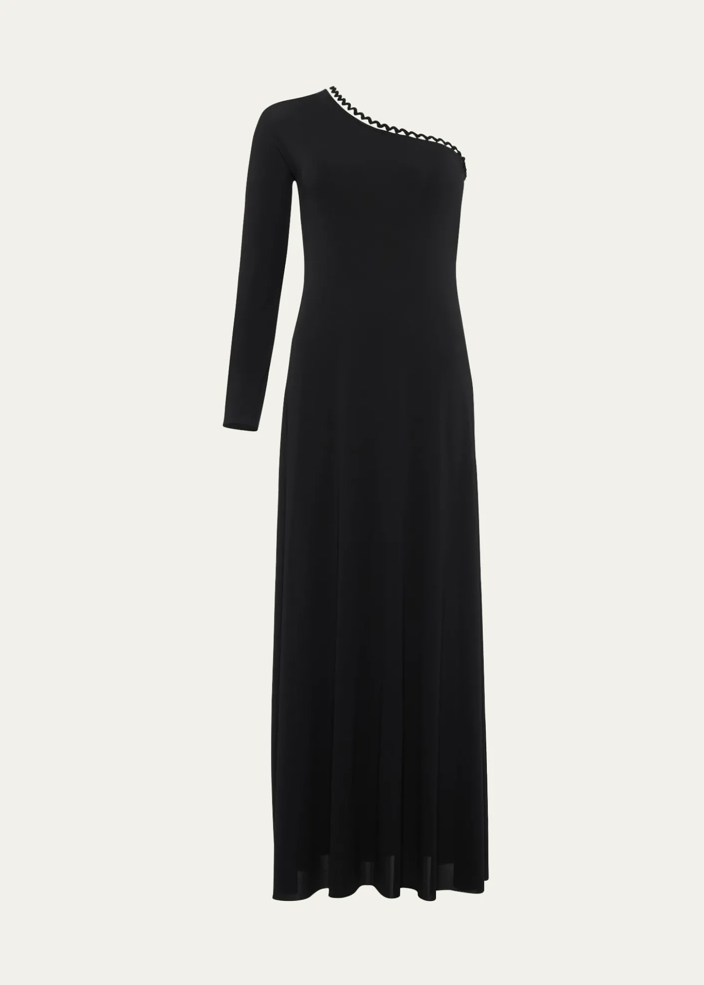 EresPlay One-Shoulder Ric Rac-Trim Long Dress