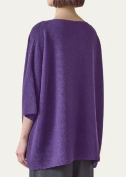 EskandarBateau-Neck Moss Stitch Cashmere Sweater