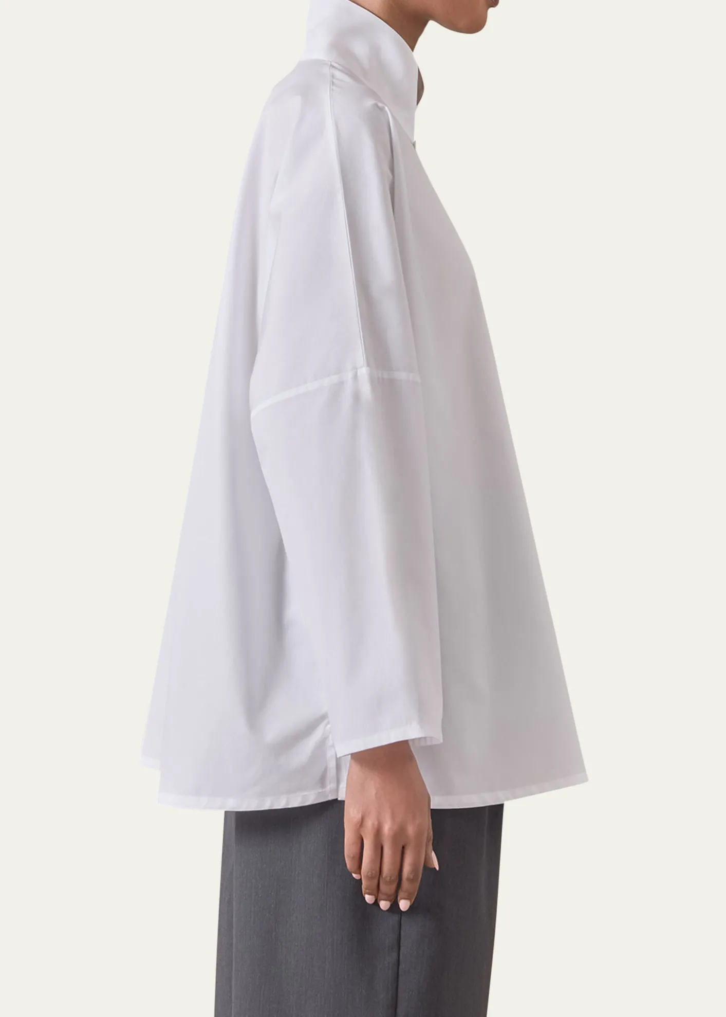 EskandarChinese Imperial Shirt with Chinese Collar (Long Length)