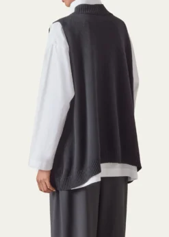 EskandarDeep V-Neck Cashmere Vest