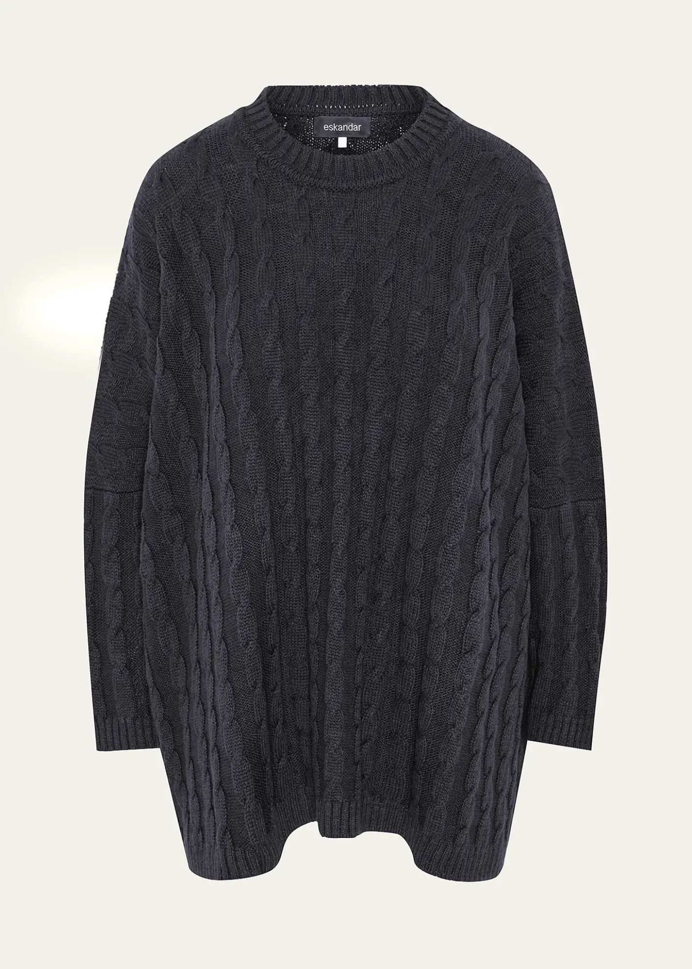 EskandarRound Neck Sweater - Long Length