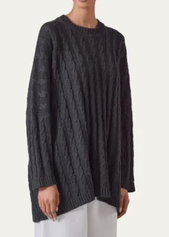 EskandarRound Neck Sweater - Long Length