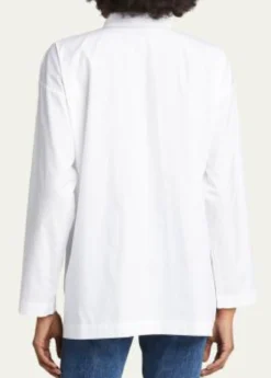EskandarSlim A-Line Two Collar Shirt With Step Insert (Long Length)