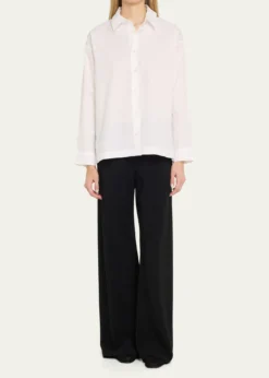 EskandarSlim Shirt with Collar (Regular Length)