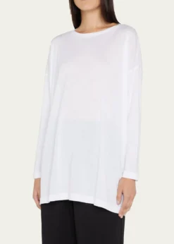 EskandarUltra-Light Cotton Long-Sleeve T-Shirt (One Size)