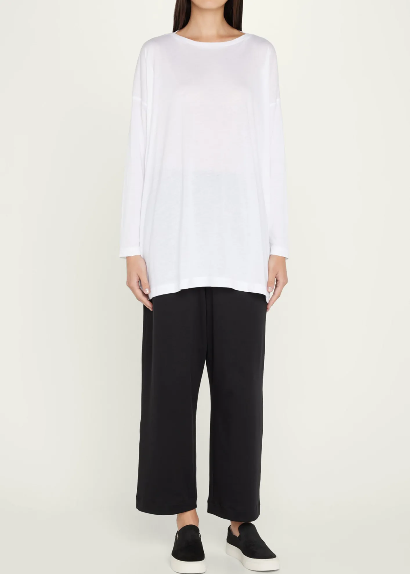 EskandarUltra-Light Cotton Long-Sleeve T-Shirt (One Size)
