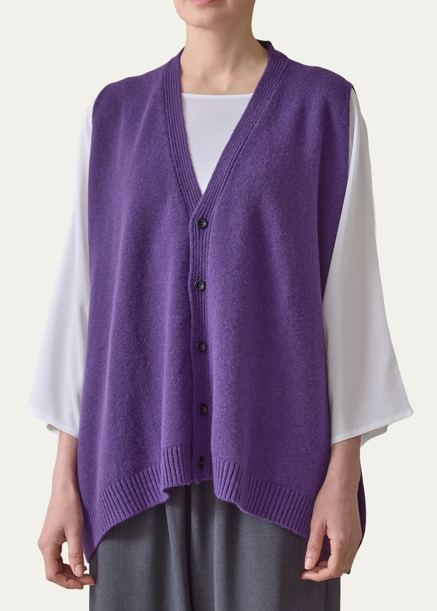 EskandarV-Neck Cashmere Vest