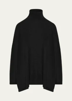 EskandarWide Scrunch Neck Top (Mid Plus Length)