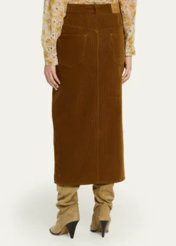 Etoile Isabel MarantOdalie Corduroy Midi Skirt