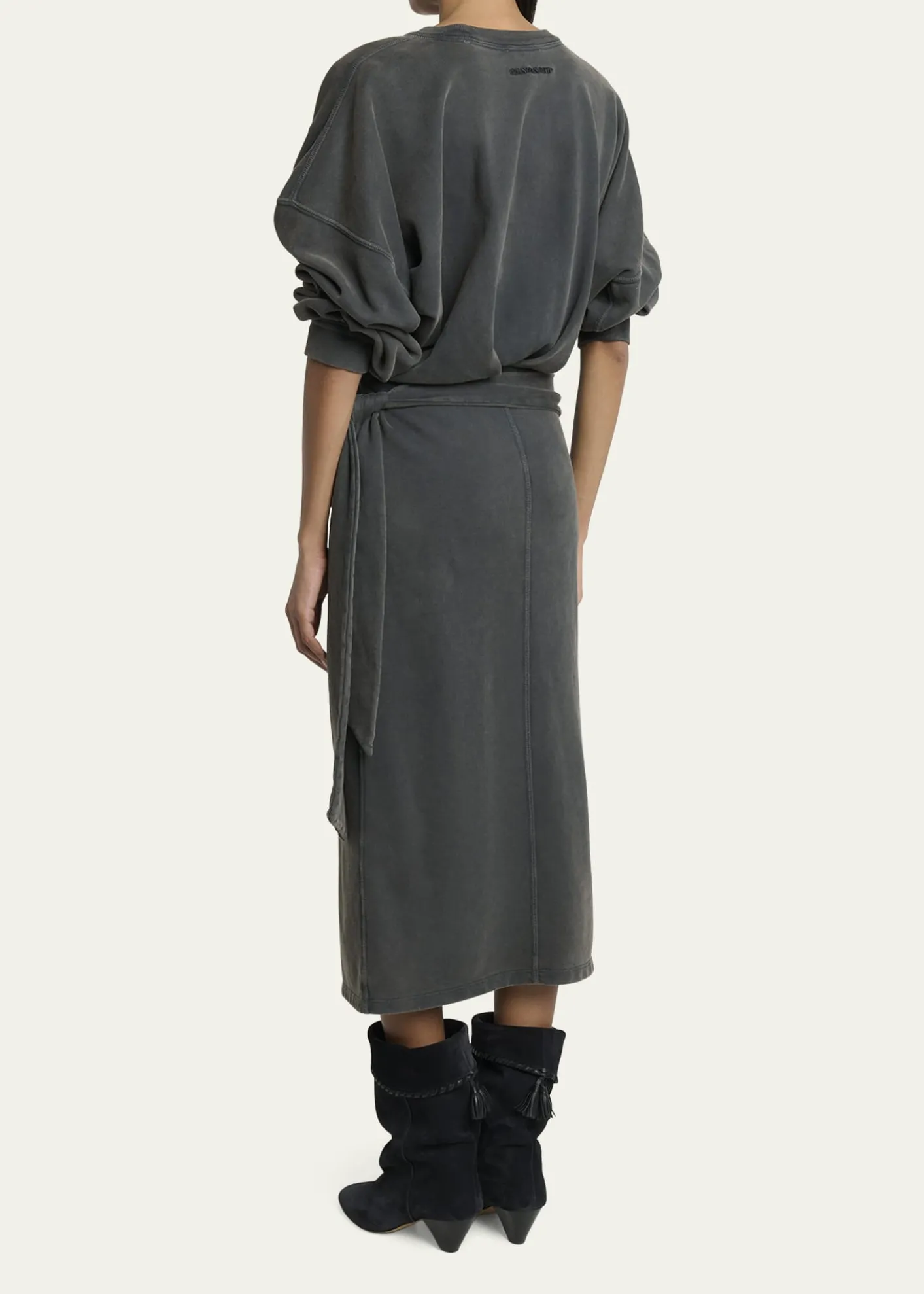 Etoile Isabel MarantSandrina Draped Sweatshirt Dress