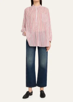 Etoile Isabel MarantSapha Stripe Long-Sleeve Tunic