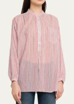 Etoile Isabel MarantSapha Stripe Long-Sleeve Tunic
