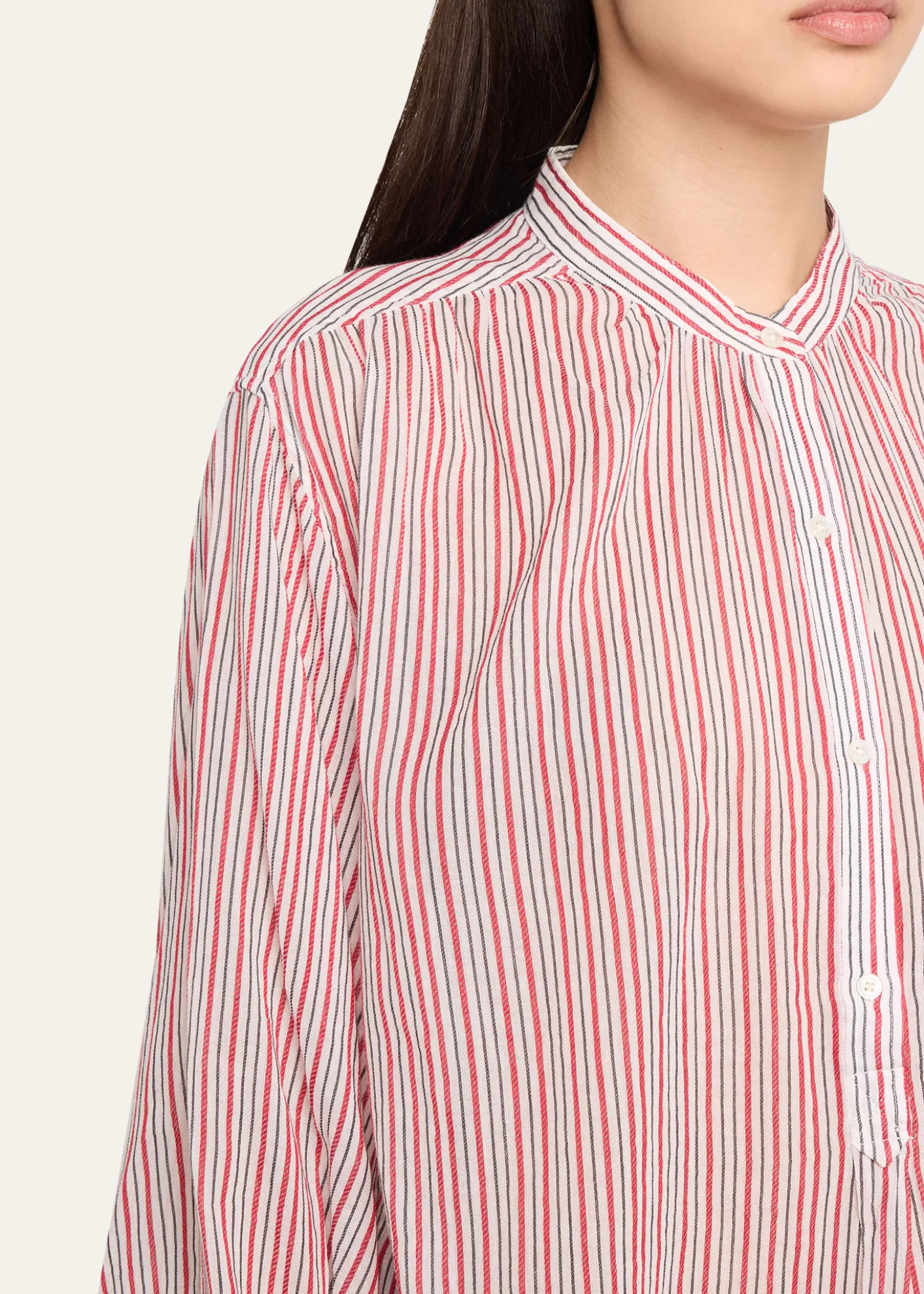 Etoile Isabel MarantSapha Stripe Long-Sleeve Tunic
