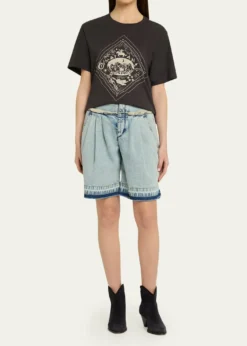 Etoile Isabel MarantZewel Mayan-Print Cotton T-Shirt