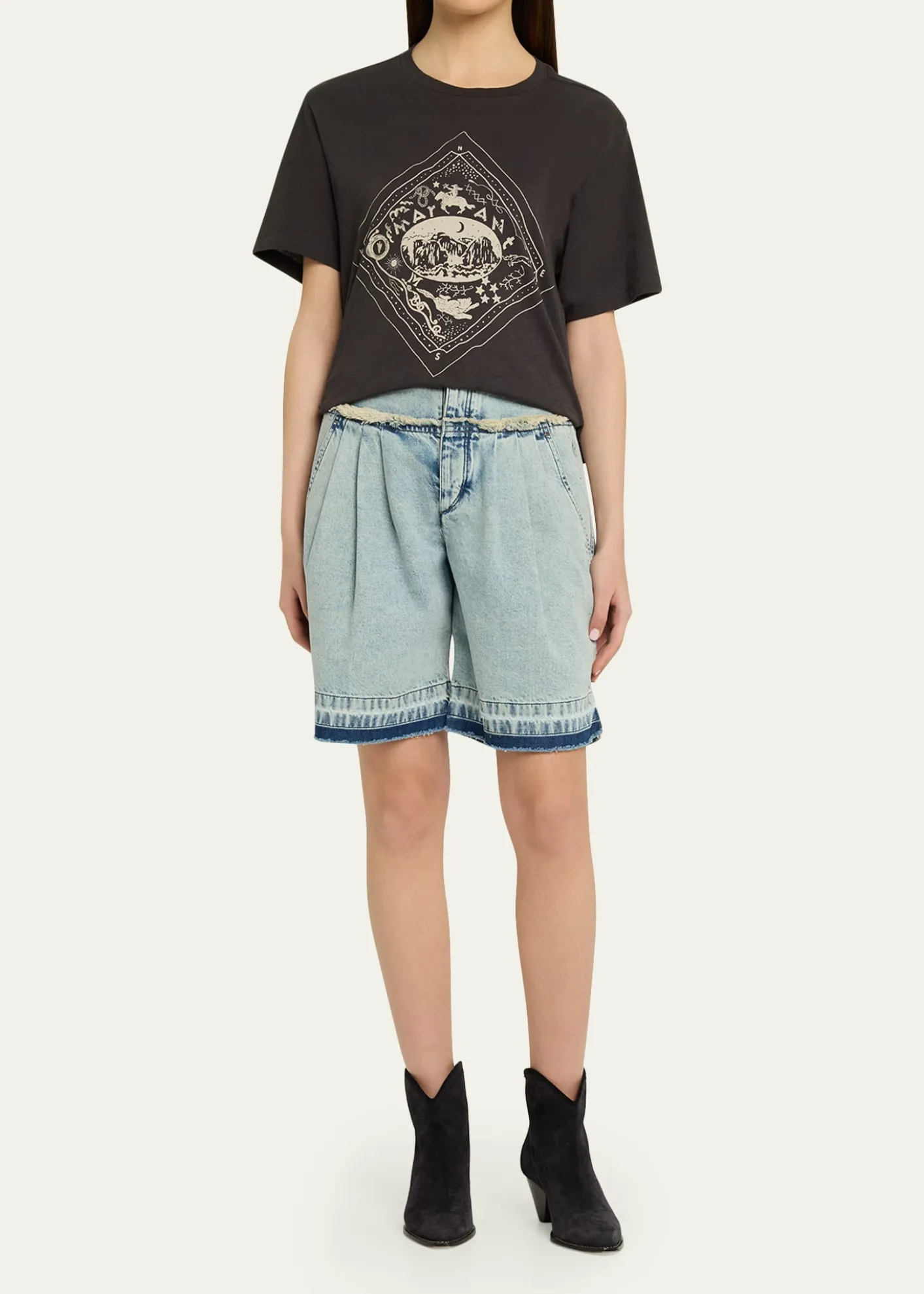 Etoile Isabel MarantZewel Mayan-Print Cotton T-Shirt