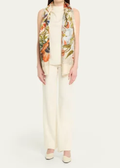 EtroBohemian Print Cotton & Silk Scarf