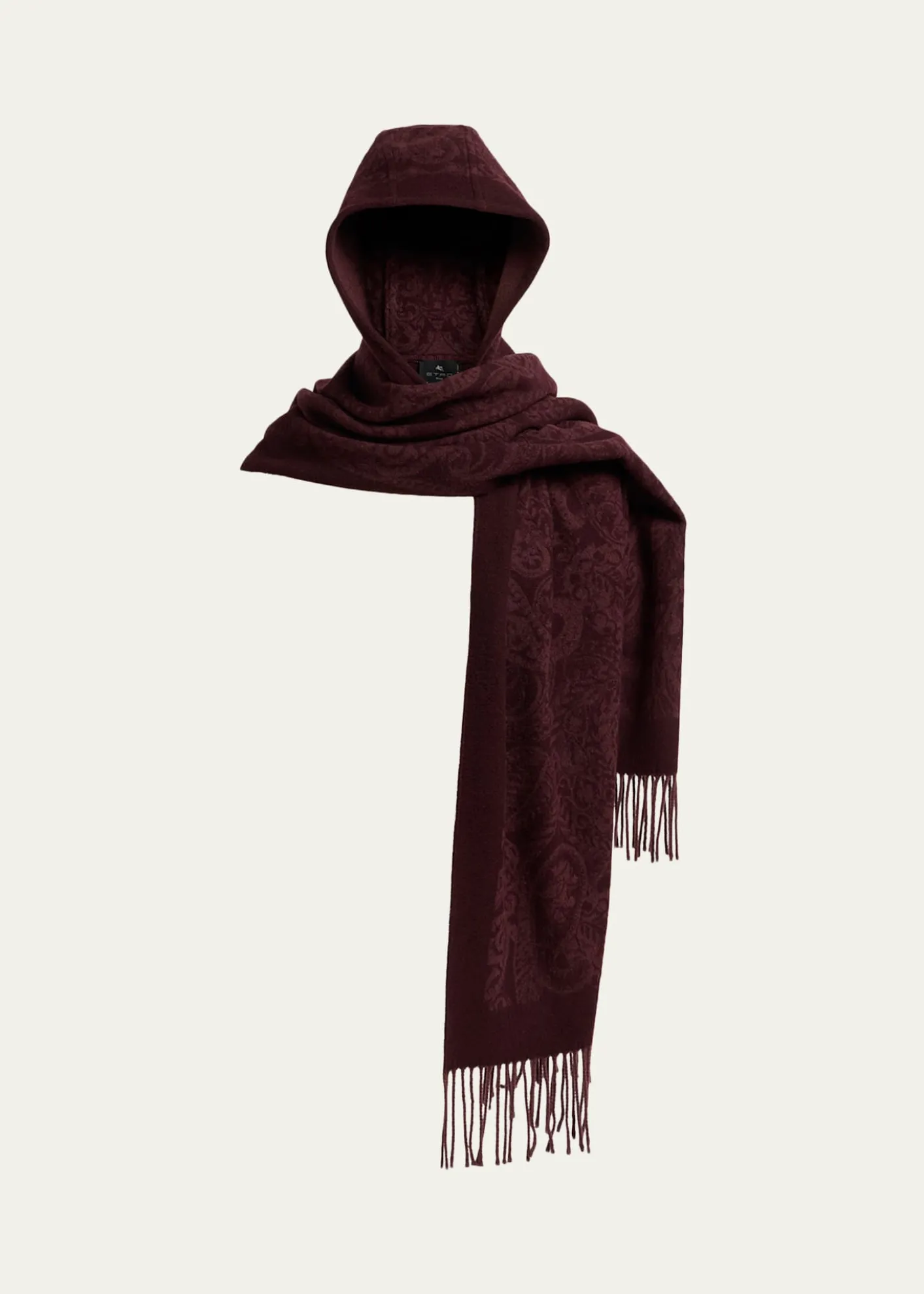 EtroHooded Paisley Wool Scarf