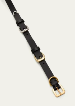 EtroInterchangeable Buckles Leather Belt