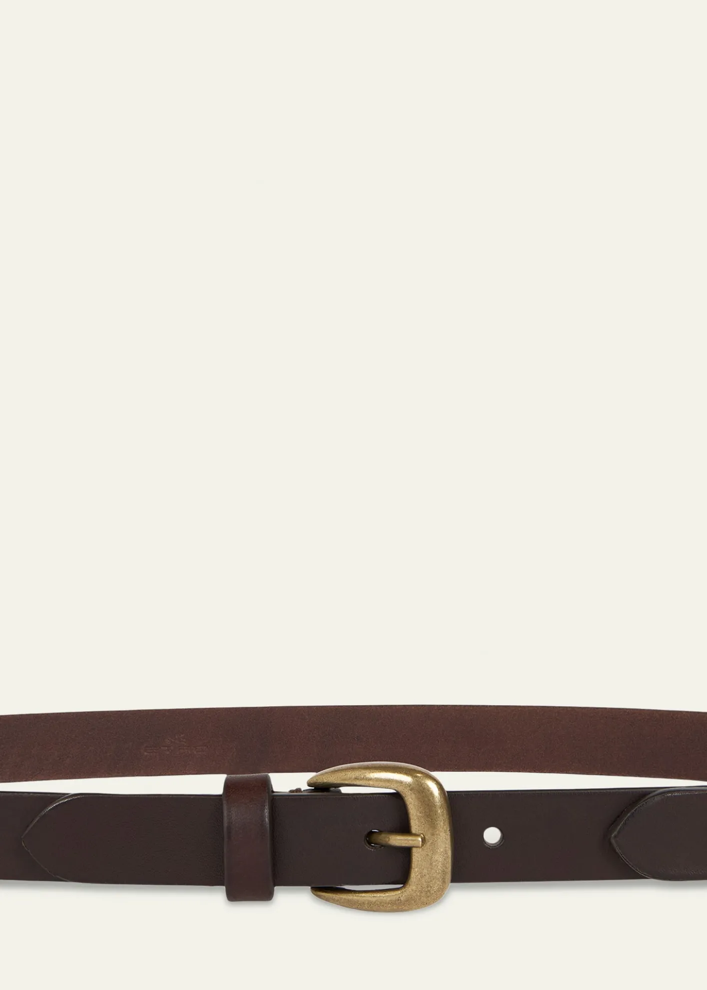 EtroInterchangeable Buckles Leather Belt