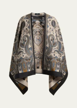 EtroPaisley Wool-Blend Cape