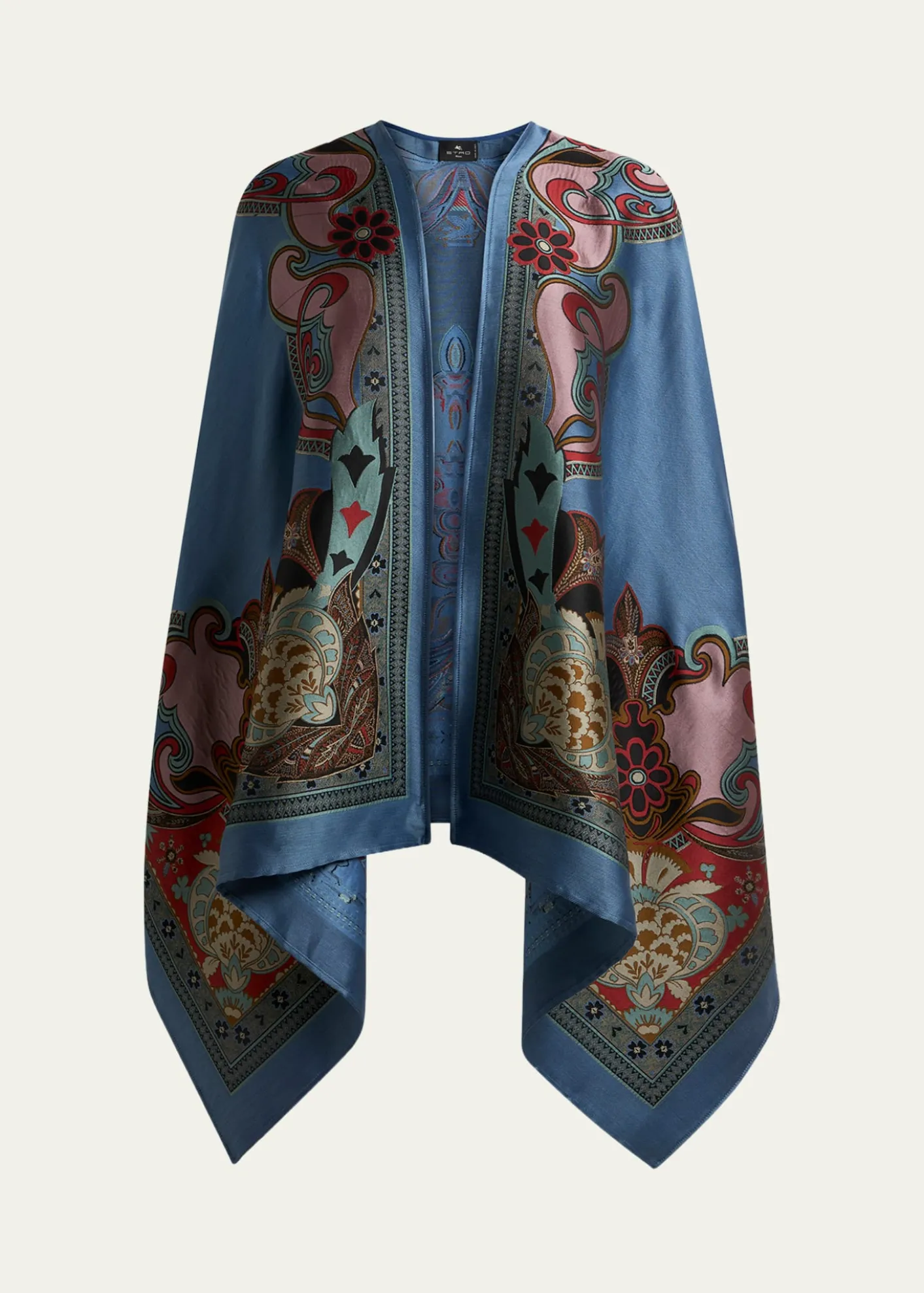 EtroPrinted Silk-Blend Cape