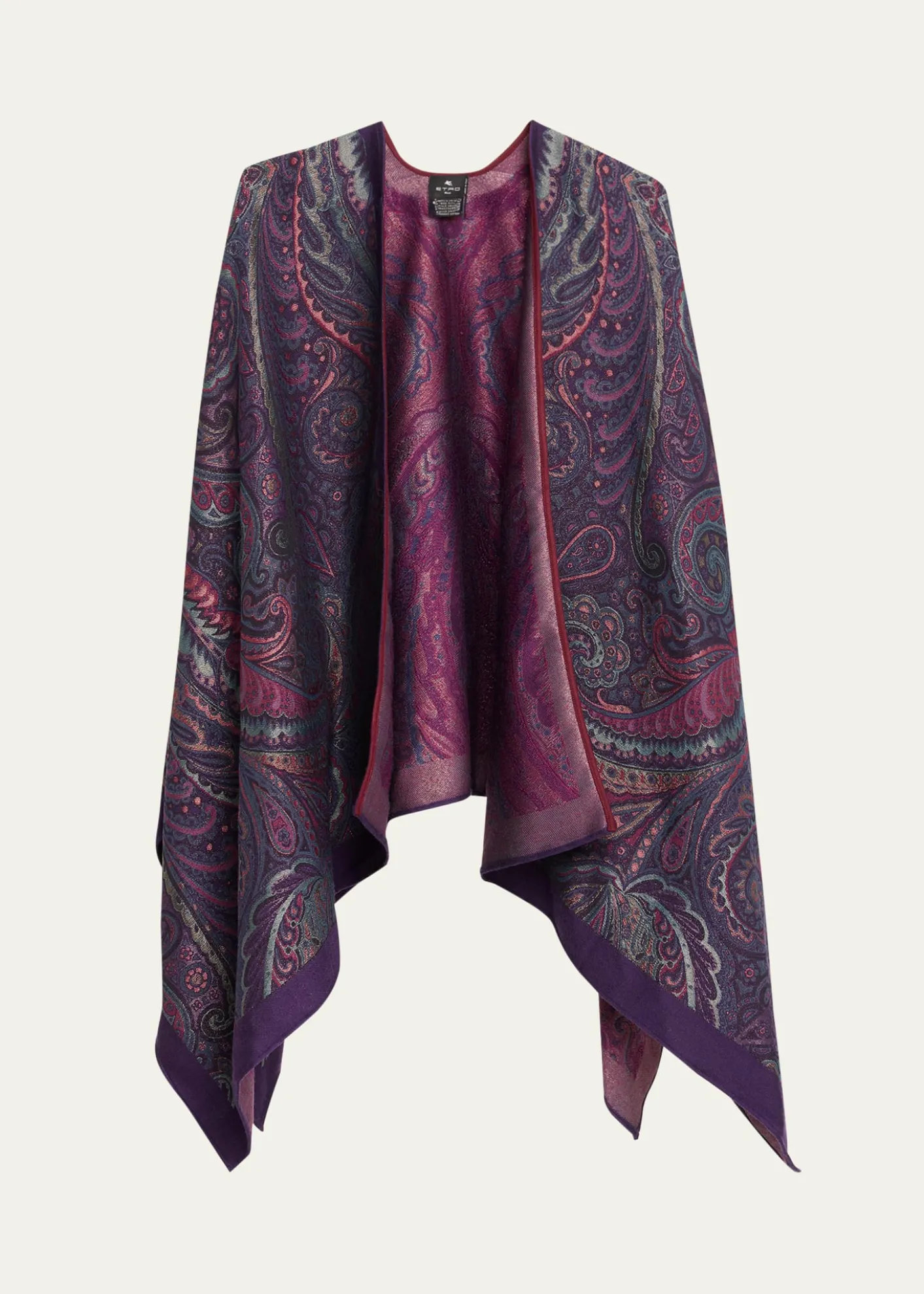 EtroWool-Blend Jacquard Cape