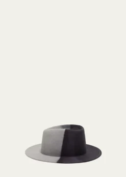 Eugenia KimBlaine Color Block Wool Fedora Hat