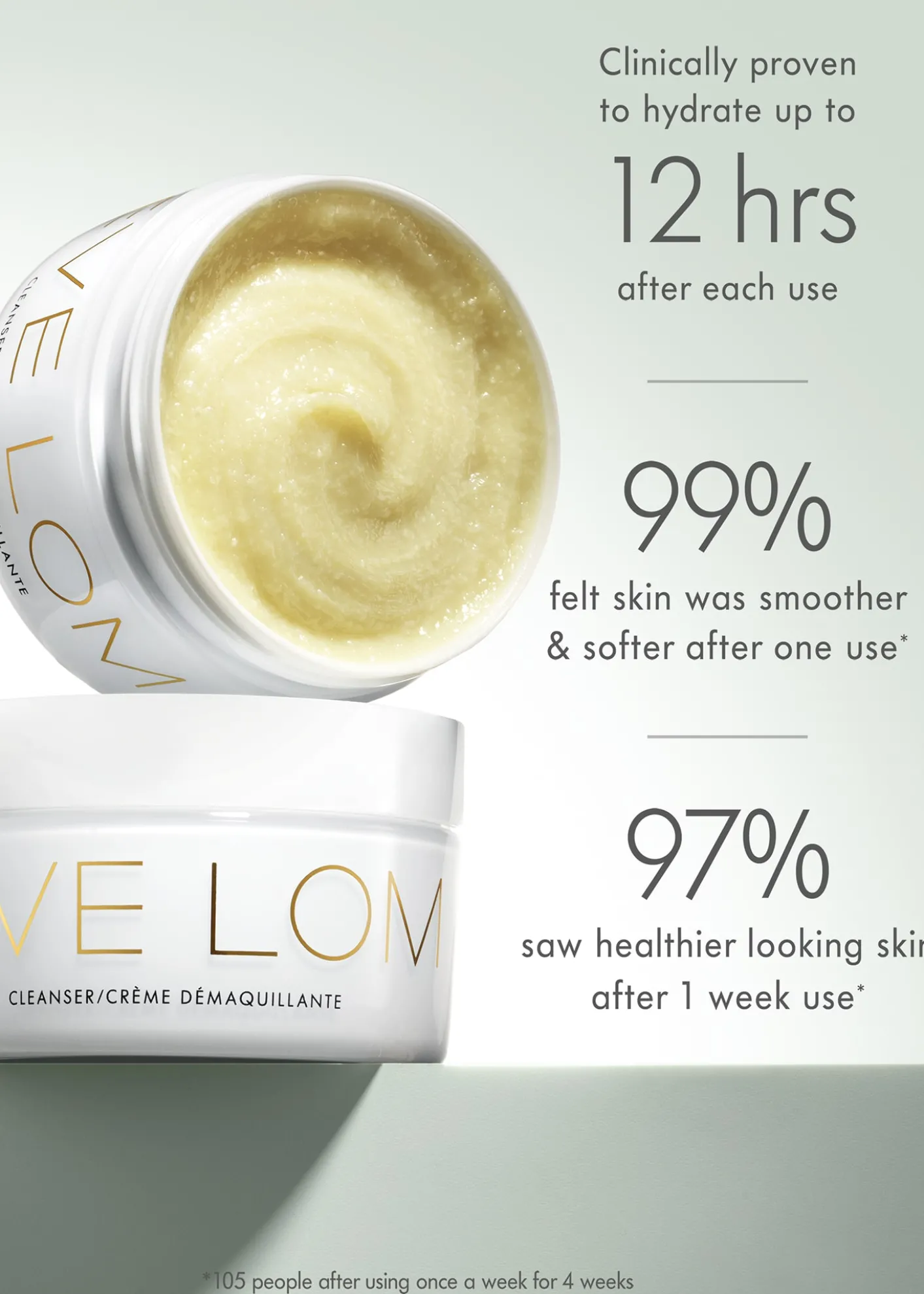Eve LomCleanser (3.4 oz.) & 1 Muslin Cloth Set