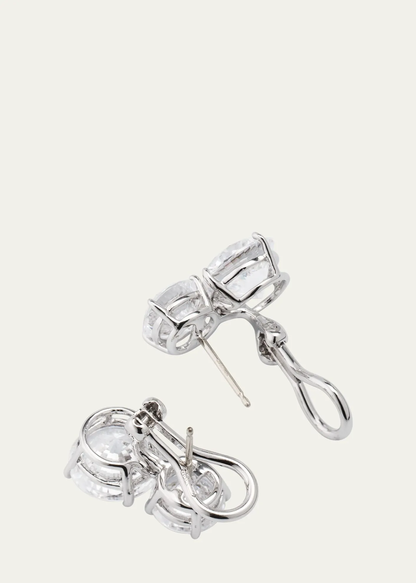 Fantasia by DeSerioCubic Zirconia Double Drop Earrings