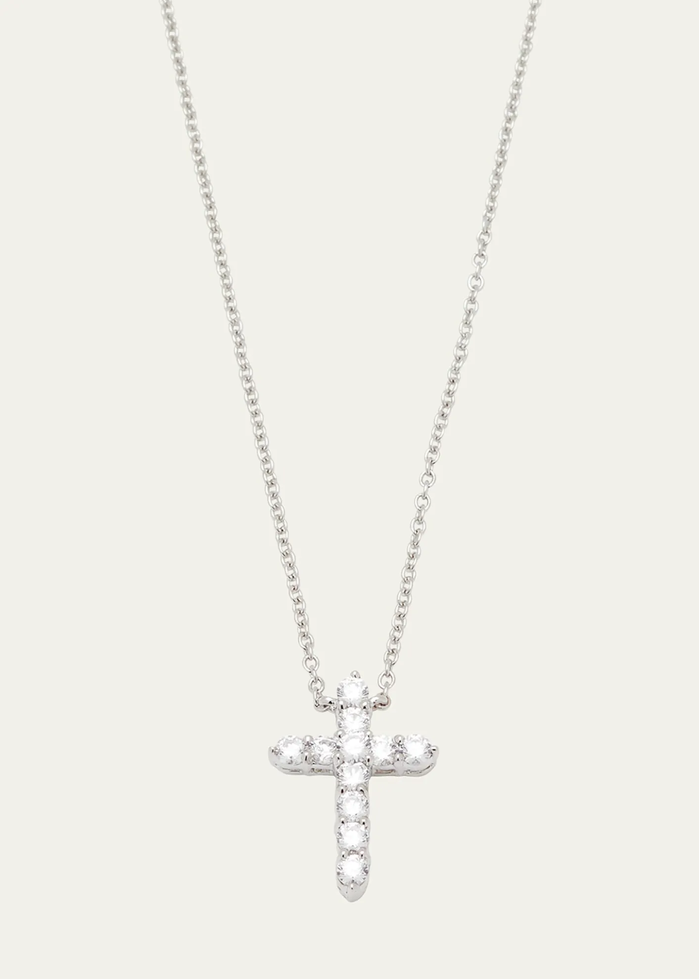 Fantasia by DeSerioCZ Cross Pendant Necklace