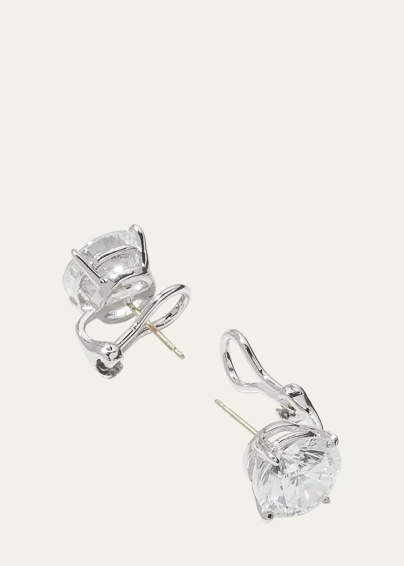 Fantasia by DeSerioCZ Round Stud Earrings, 10.00 TCW