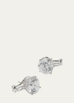 Fantasia by DeSerioCZ Round Stud Earrings, 10.00 TCW