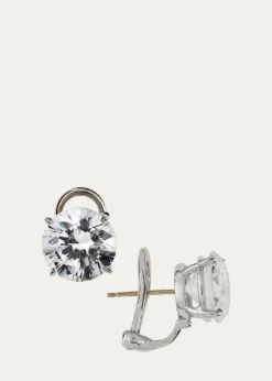 Fantasia by DeSerioCZ Round Stud Earrings, 10.00 TCW