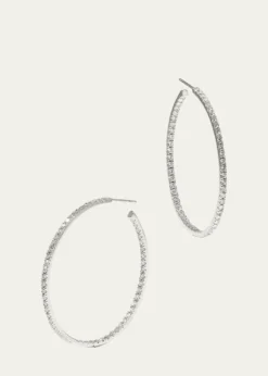 Fantasia by DeSerio18K Gold-Plated Sterling Silver Cubic Zirconia Hoop Earrings