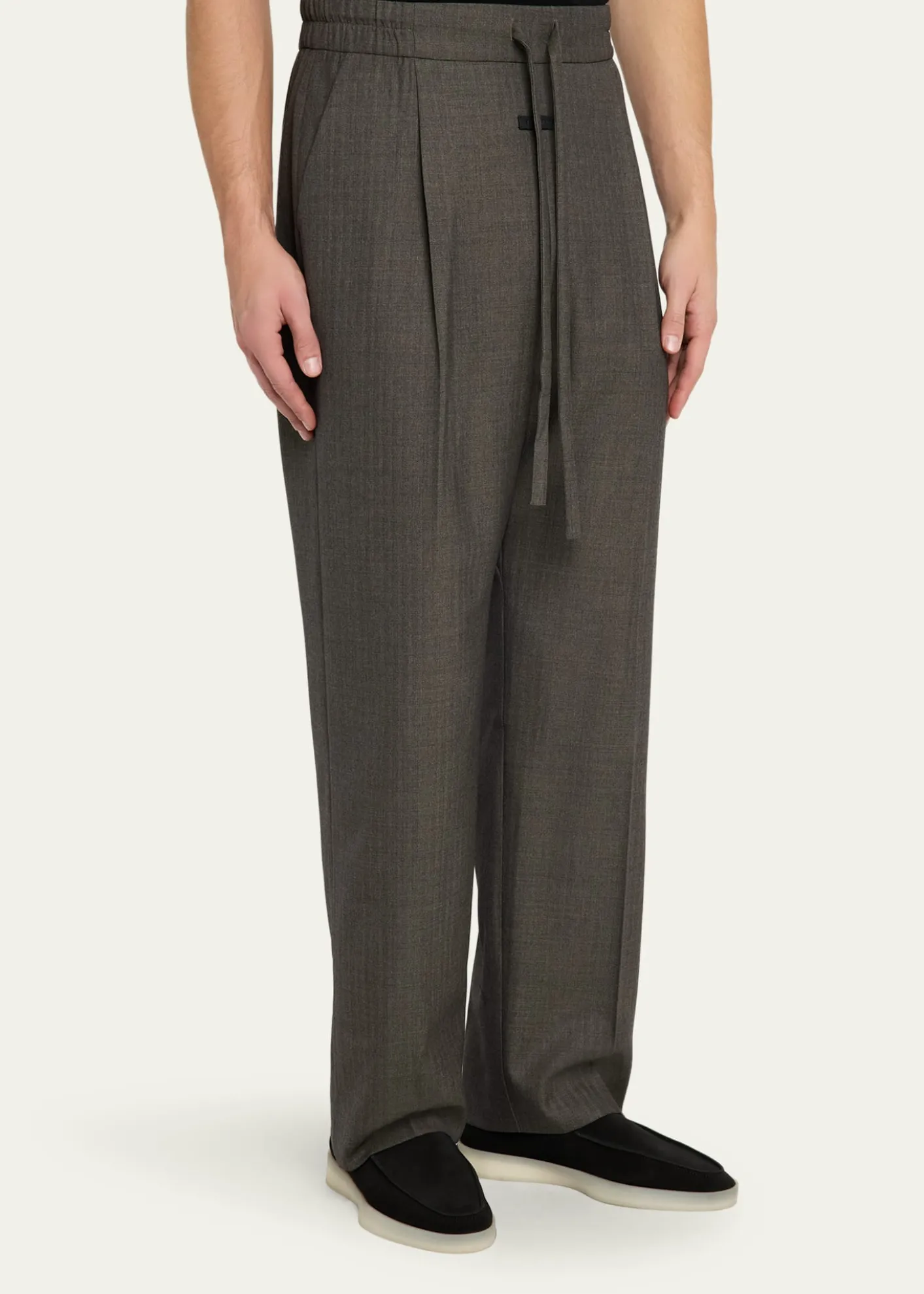 Fear of GodMen's Pleated Virgin Wool Straight-Leg Trousers