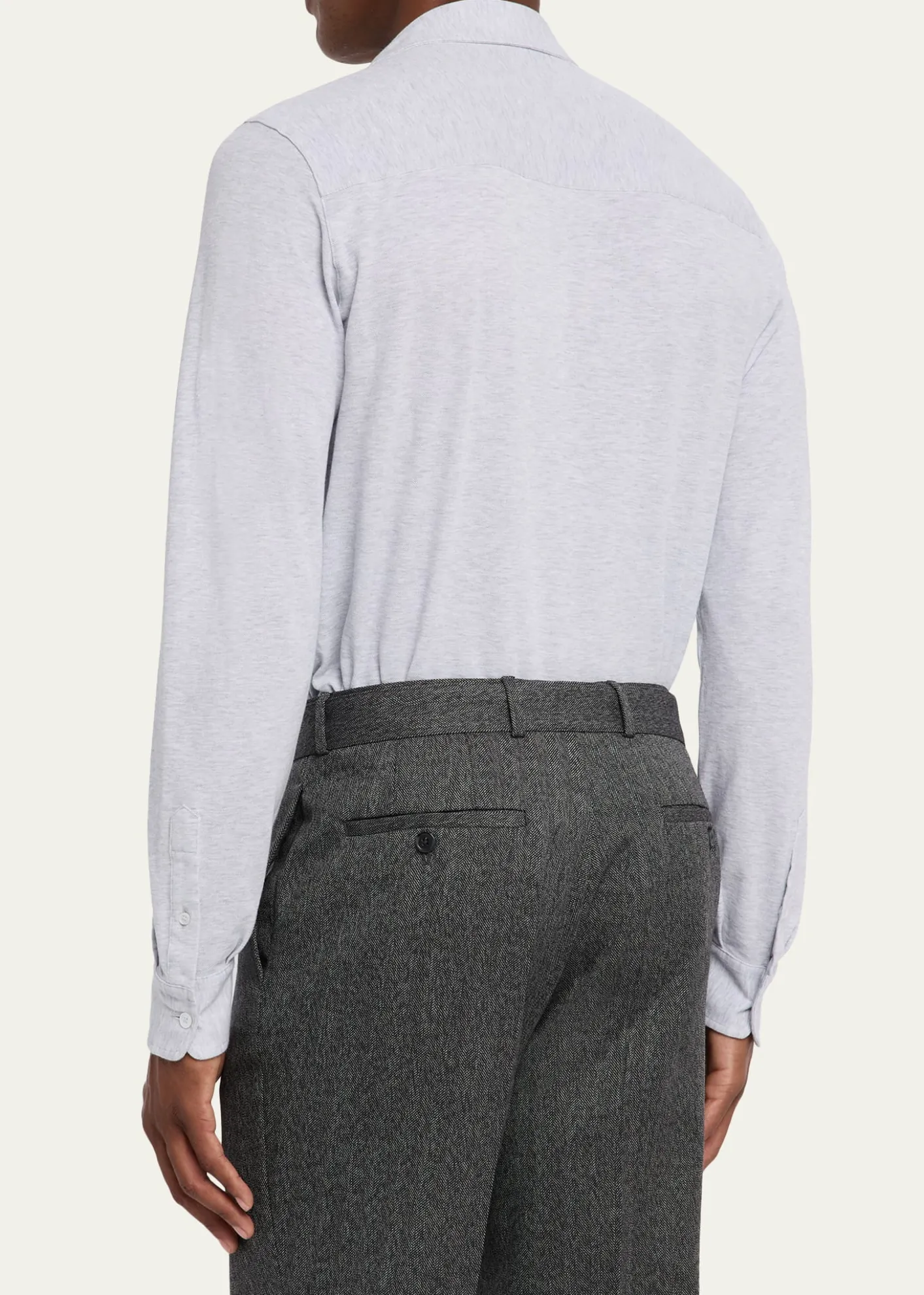 FedeliMen's Heathered Pique Sport Shirt
