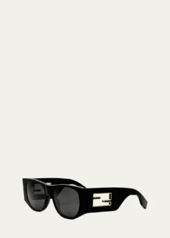 FendiBaguette Acetate Oval Sunglasses