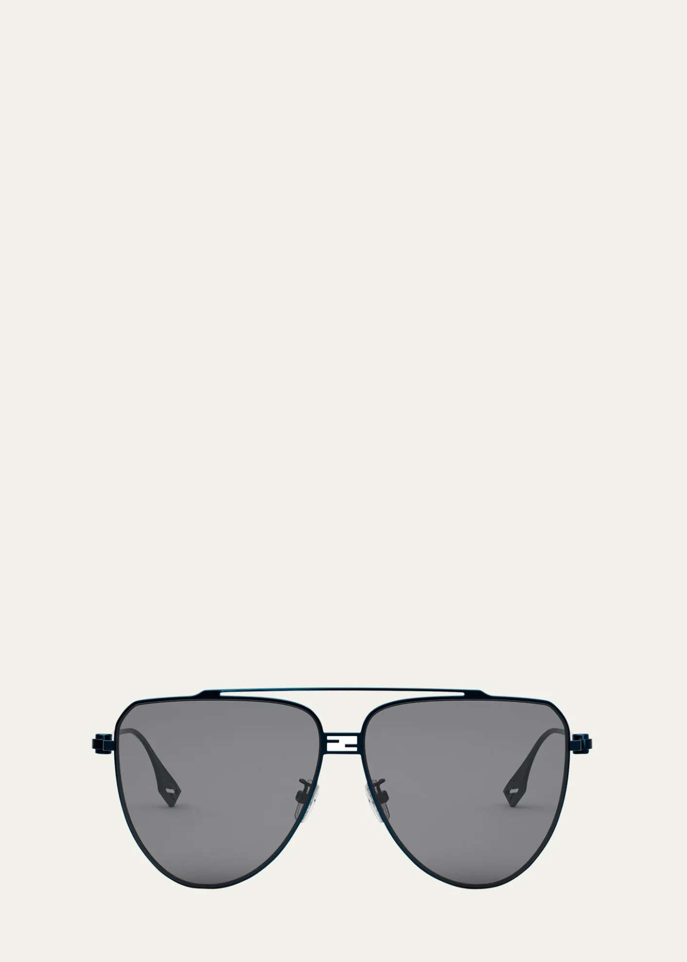 FendiBaguette Metal Pilot Sunglasses